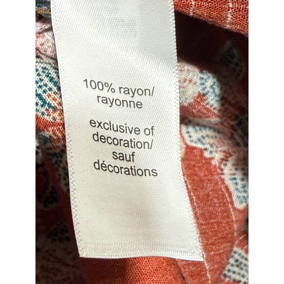 Maurices Women’s Rusted Rose Floral Lace Crochet Sleeveless Top Size Large NWT - Picture 4 of 6